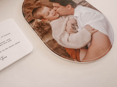 Father's Day | Personalised Dad Photo Plaque + Definition Card Set