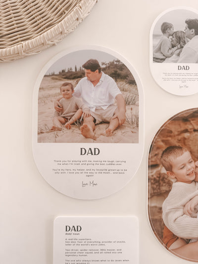 Father's Day | Personalised Dad Photo + Definition Plaque