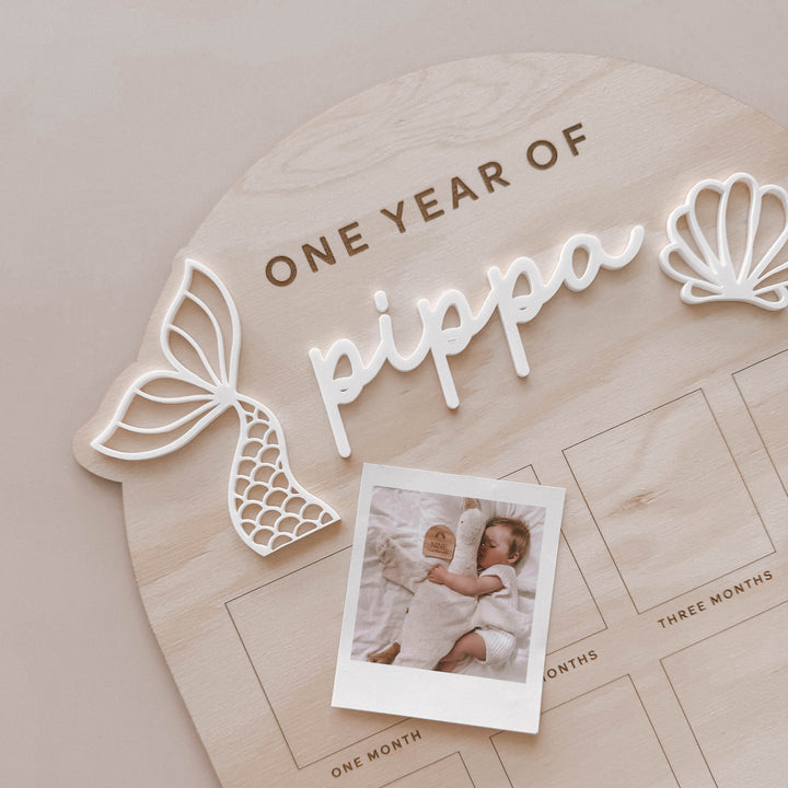 Birthday Board First Year | Mermaid