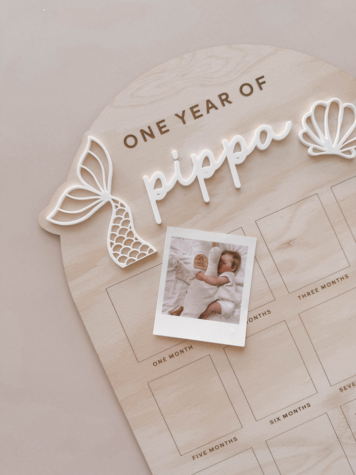 Birthday Board First Year | Mermaid