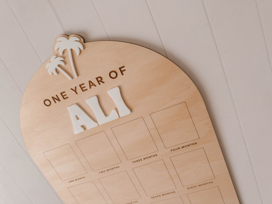 Birthday Board First Year | Palms
