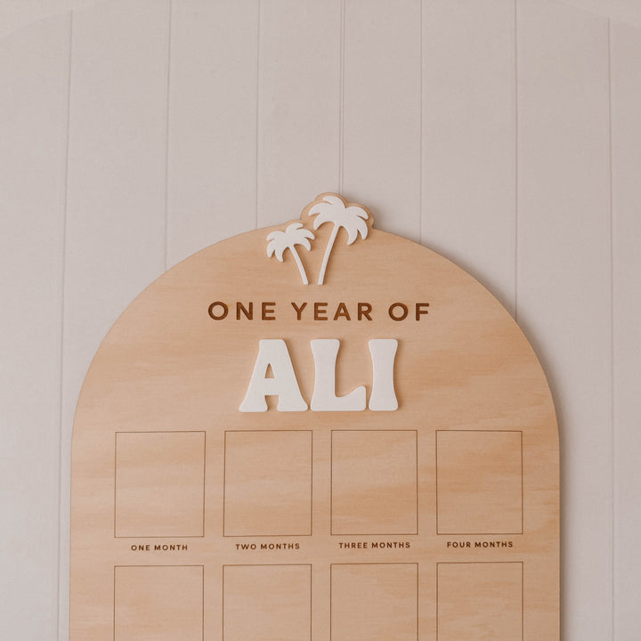 Birthday Board First Year | Palms