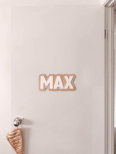 Double Layer Wall Name Sign | Bedroom Wall Name