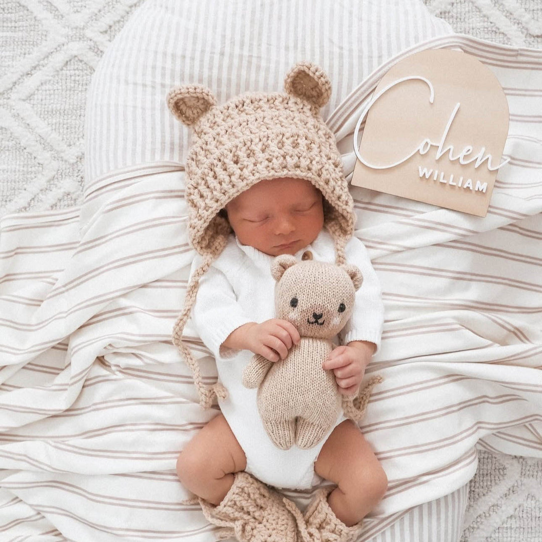 Baby Birth Announcement - Wooden Announcement Plaque