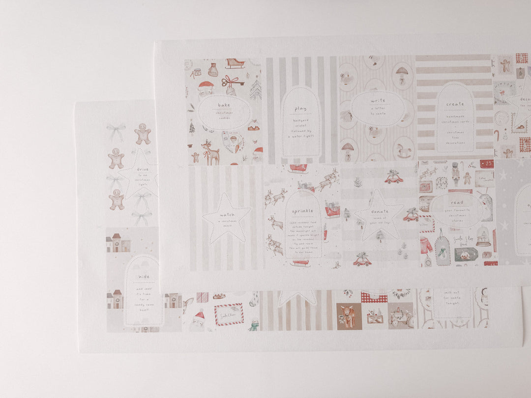 Christmas Advent Activity Scrolls (canvas)
