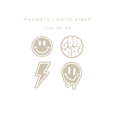 Locker Magnets | GOOD VIBES | Set of 4