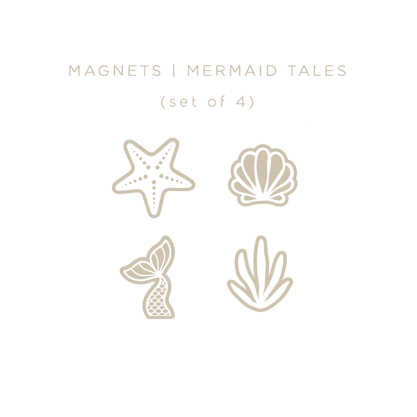 Locker Magnets | MERMAID TALES | Set of 4