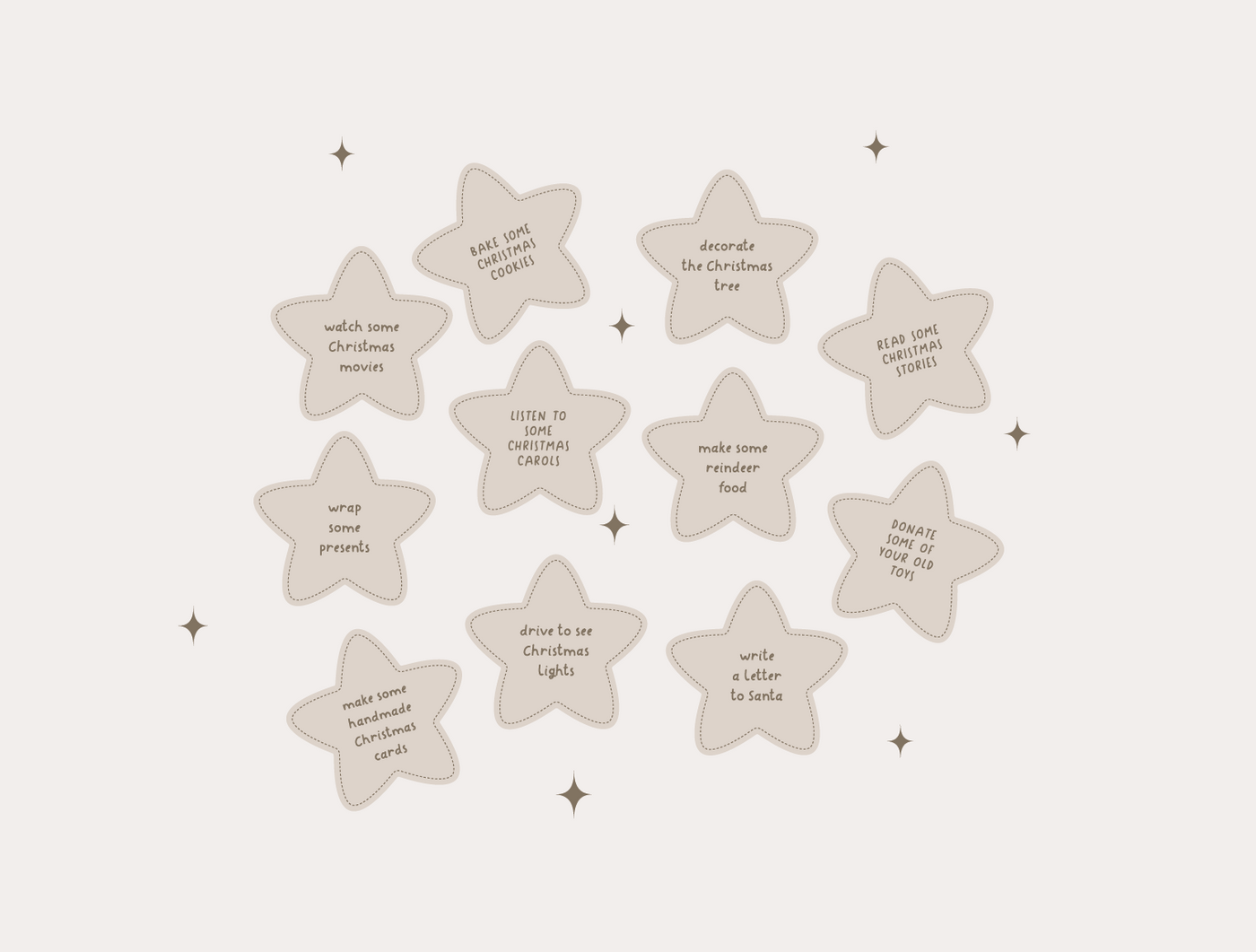 Advent Calendar Activities  Stars | Christmas