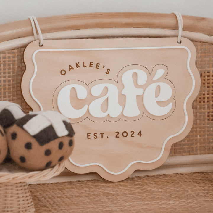 Cafe sign | Scalloped Edge