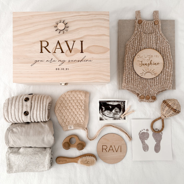 Keepsake Box / Baby Memory Box: Sun