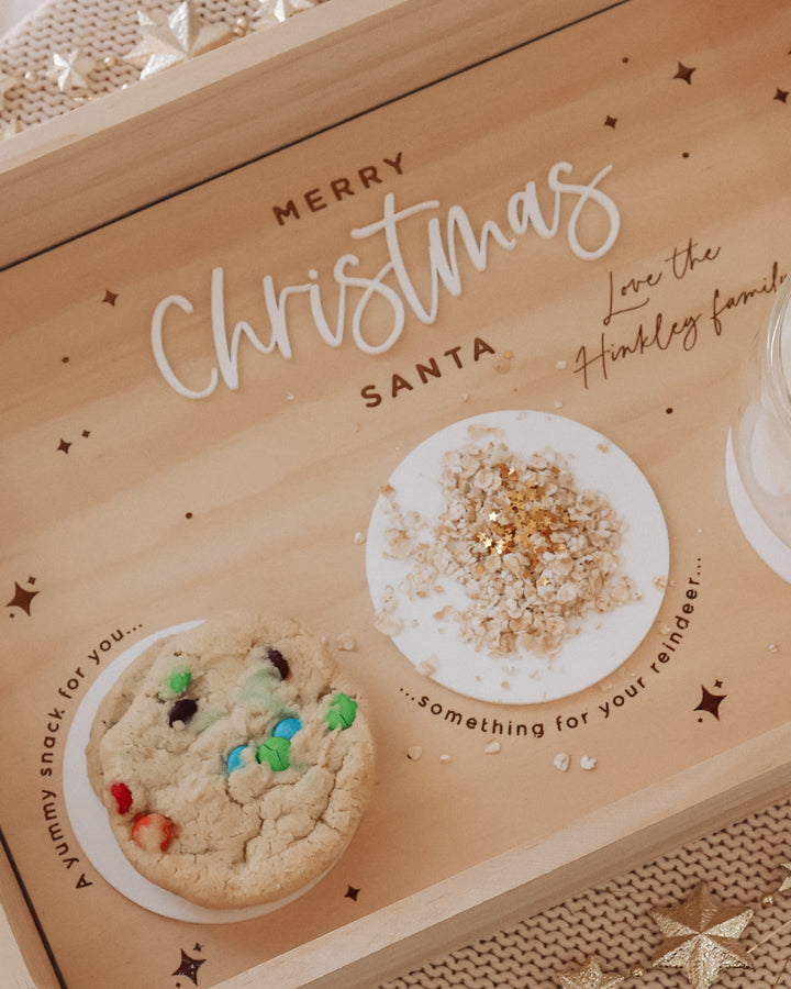 Santa Snack Tray | Christmas Plate 2024