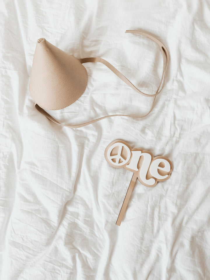 Boho One Cake Topper - Peace Cake Topper