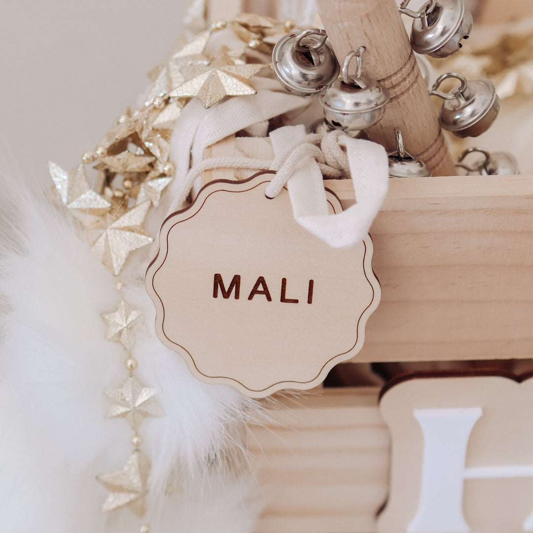 Scalloped Wooden Baubles