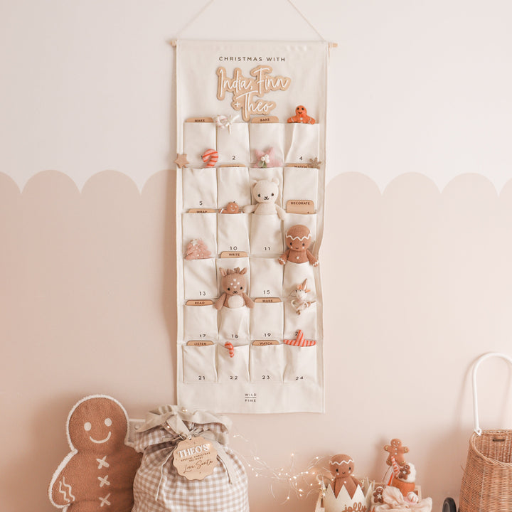 Christmas Countdown Advent Calendar | Wooden Name