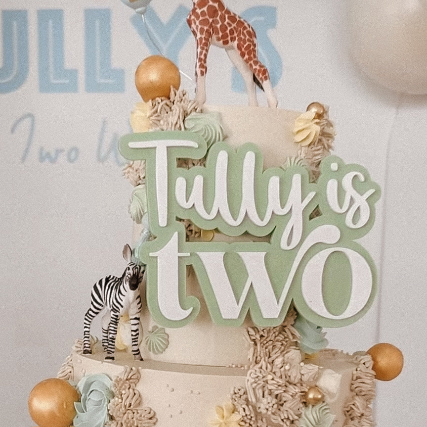 Personalised Cake Charm / Cake Topper / Cake Fropper
