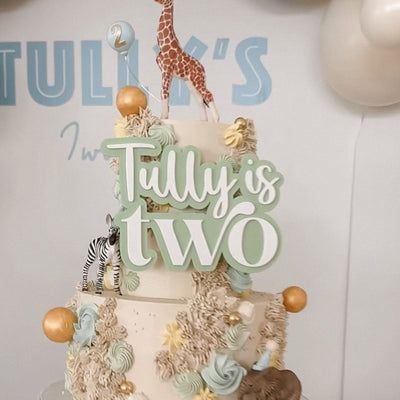 Personalised Cake Charm / Cake Topper / Cake Fropper