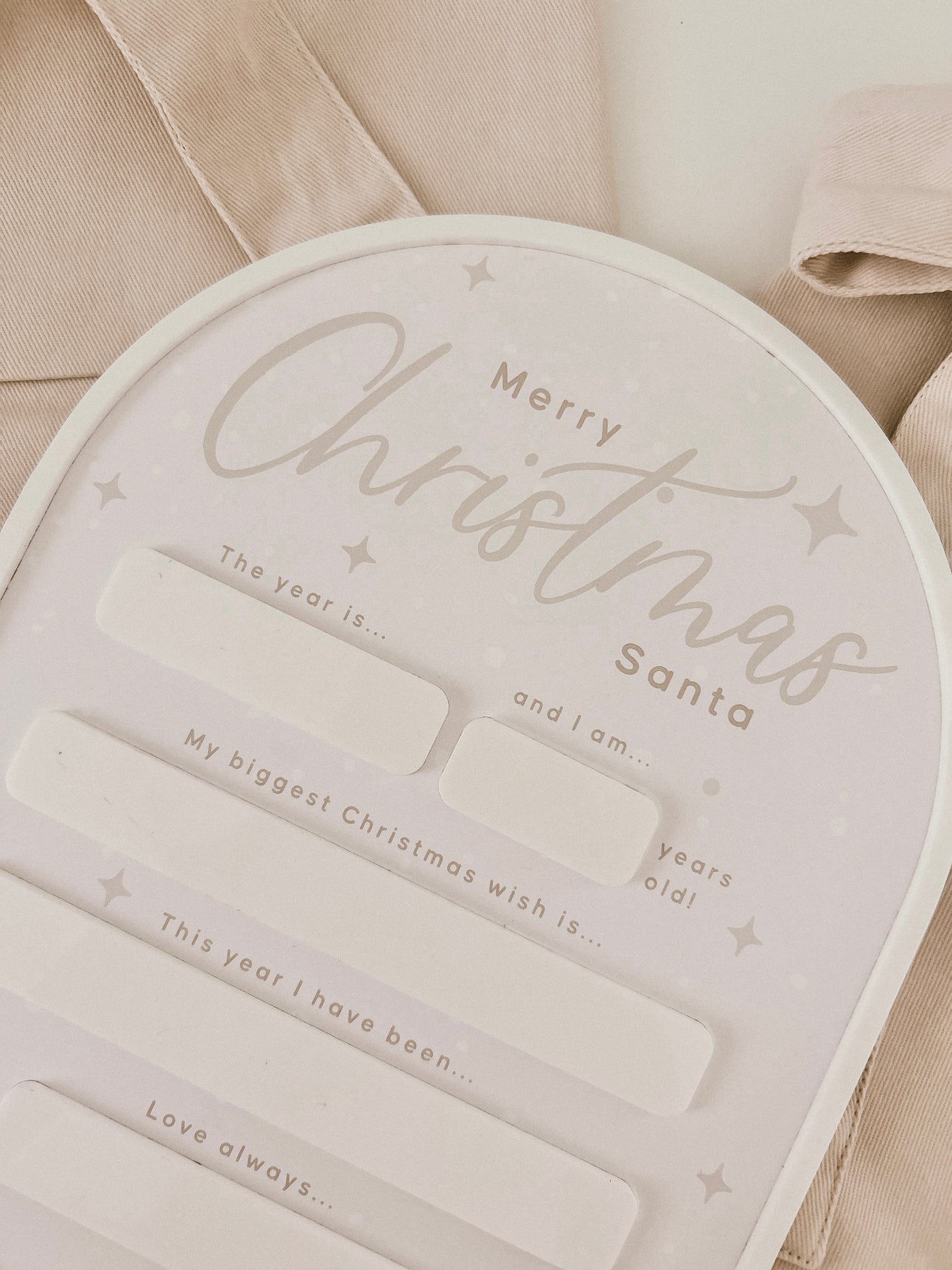 Letter To Santa | Christmas Milestone Board