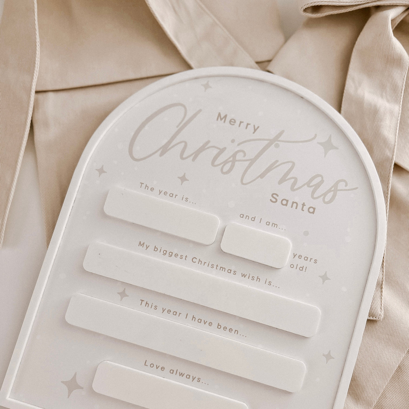 Letter To Santa | Christmas Milestone Board