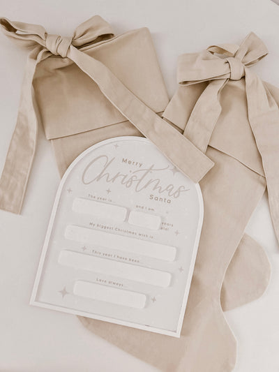 Letter To Santa | Christmas Milestone Board