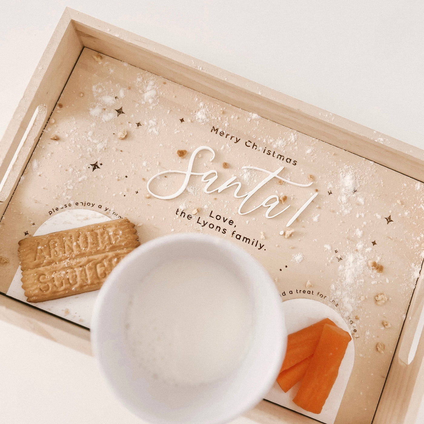 Santa Snack Tray | Christmas Plate 2025
