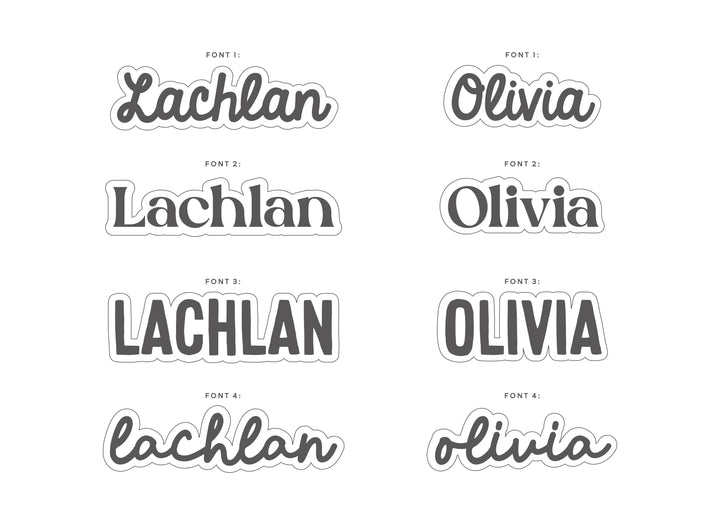 Wall Script | Bedroom Wall Name