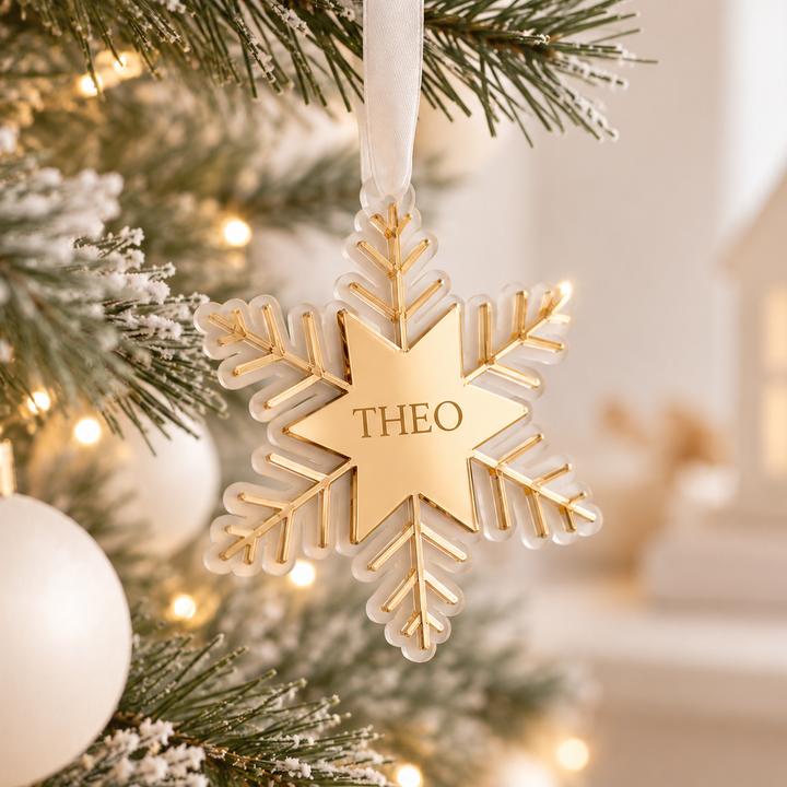Personalised snowflake Bauble