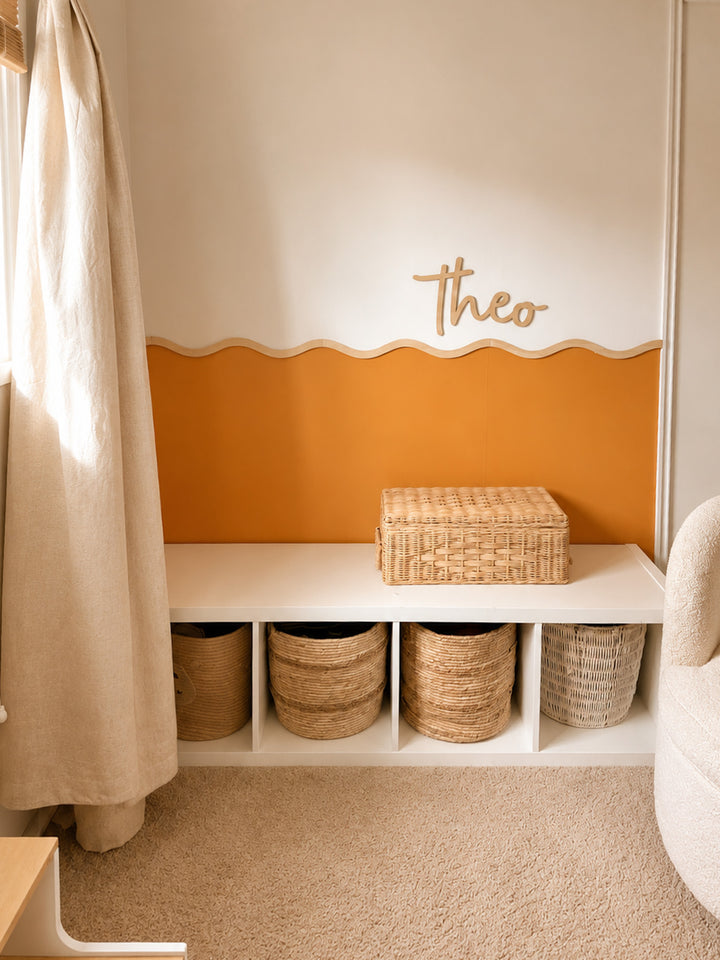 Wall Wave Wall Decals | Scalloped wallpaper
