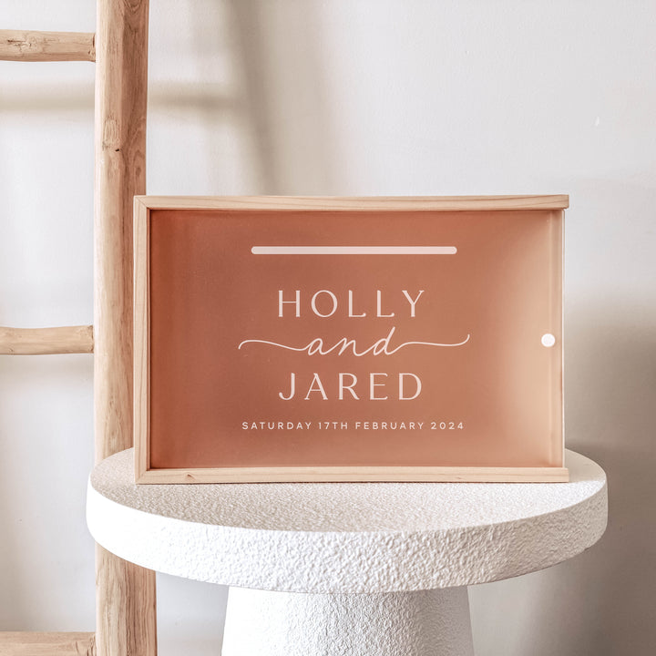 Wooden Wedding Wishing Well Box