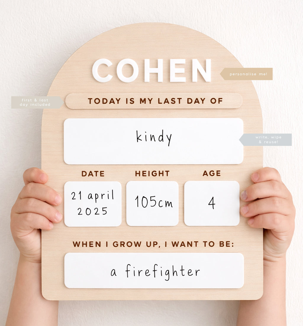 Interchangeable My First/Last Day Board | Extended