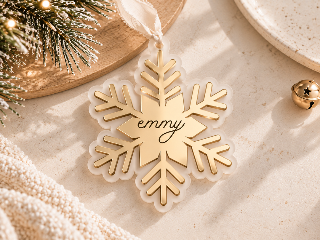 Personalised snowflake Bauble