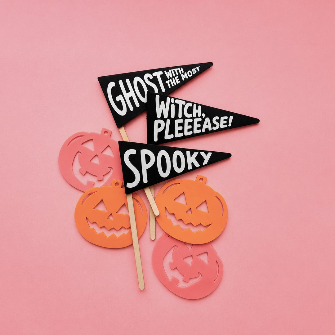 Halloween Acrylic Flags | Halloween Décor