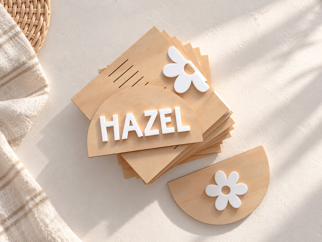 Mini Charts | Flower | Personalised Kids Growth Chart