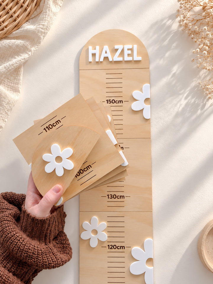 Mini Charts | Flower | Personalised Kids Growth Chart