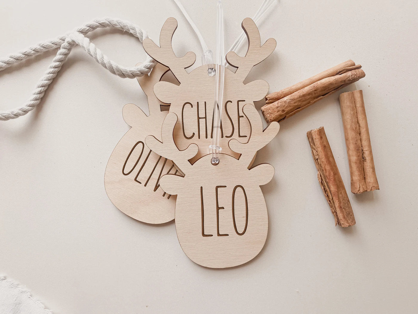 Reindeer Wooden Ornaments