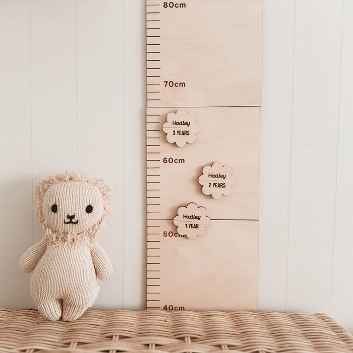 Growth Chart Age Markers | Wooden Height Chart Add-Ons