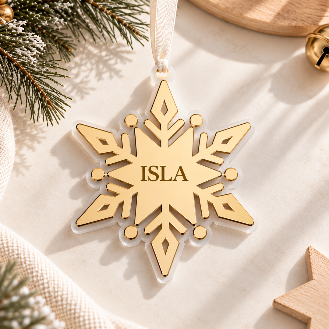 Personalised snowflake Bauble