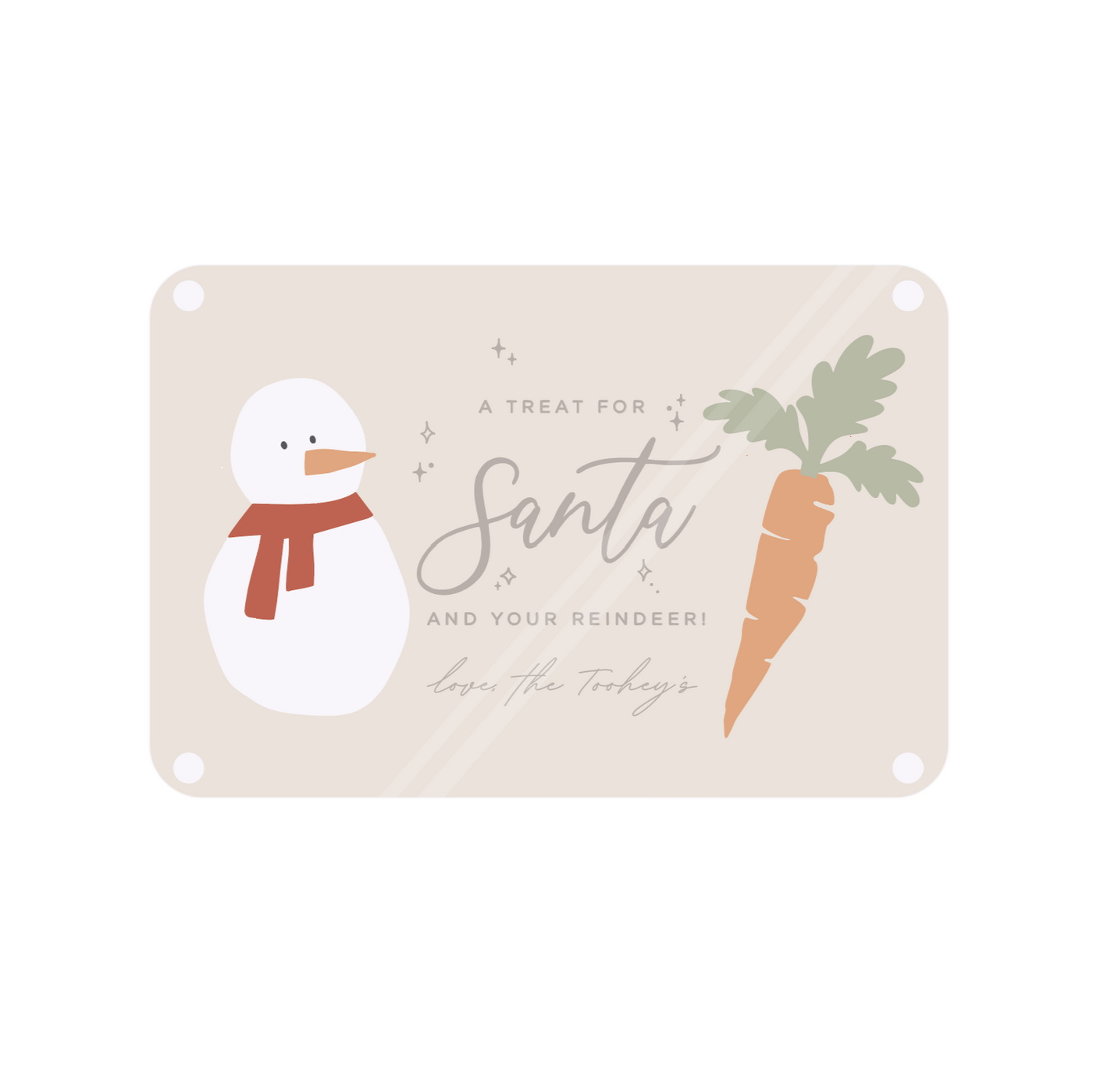 Christmas | Double Layer Santa Snack Board