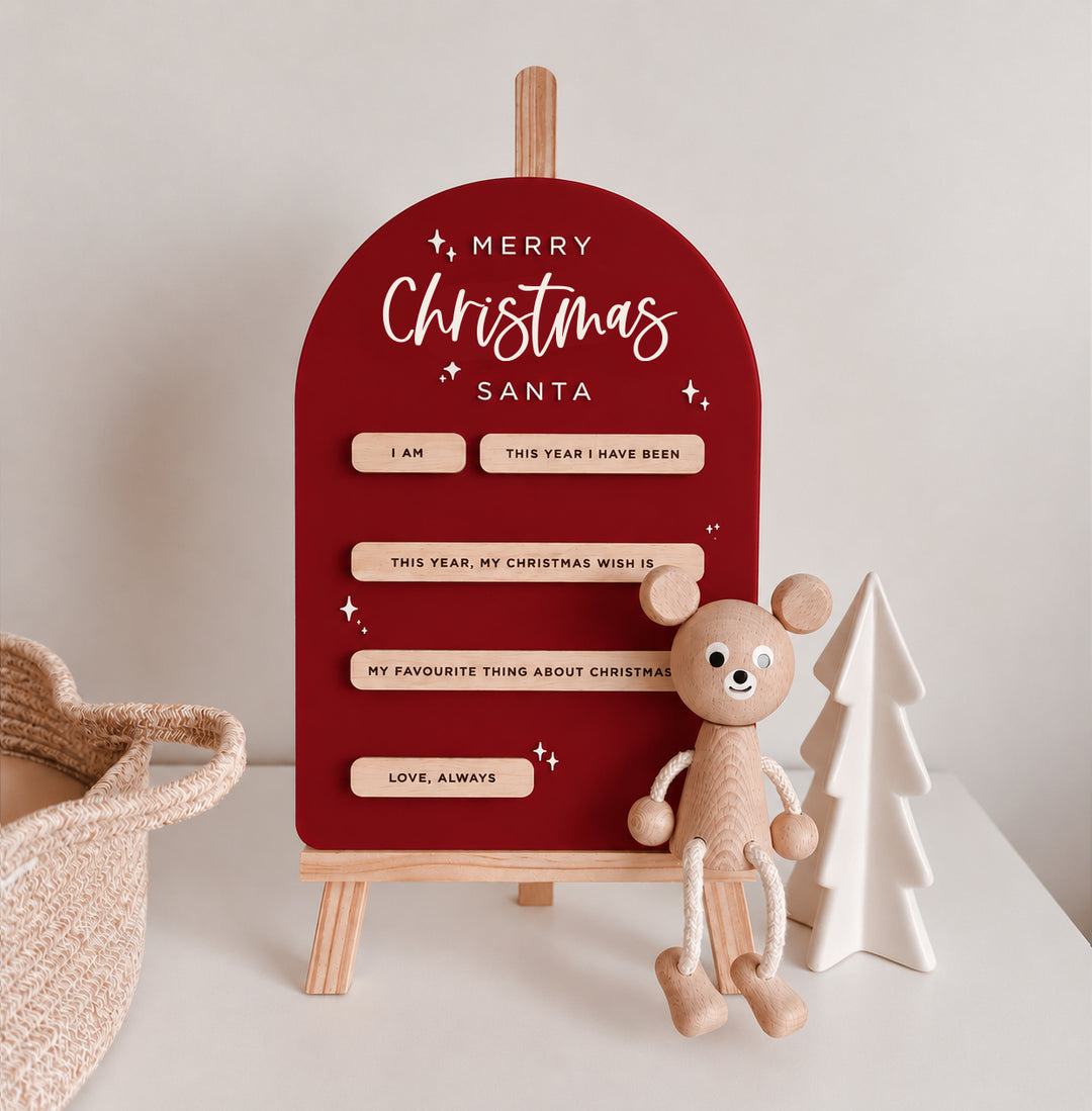 Letter To Santa | Christmas Milestone Board