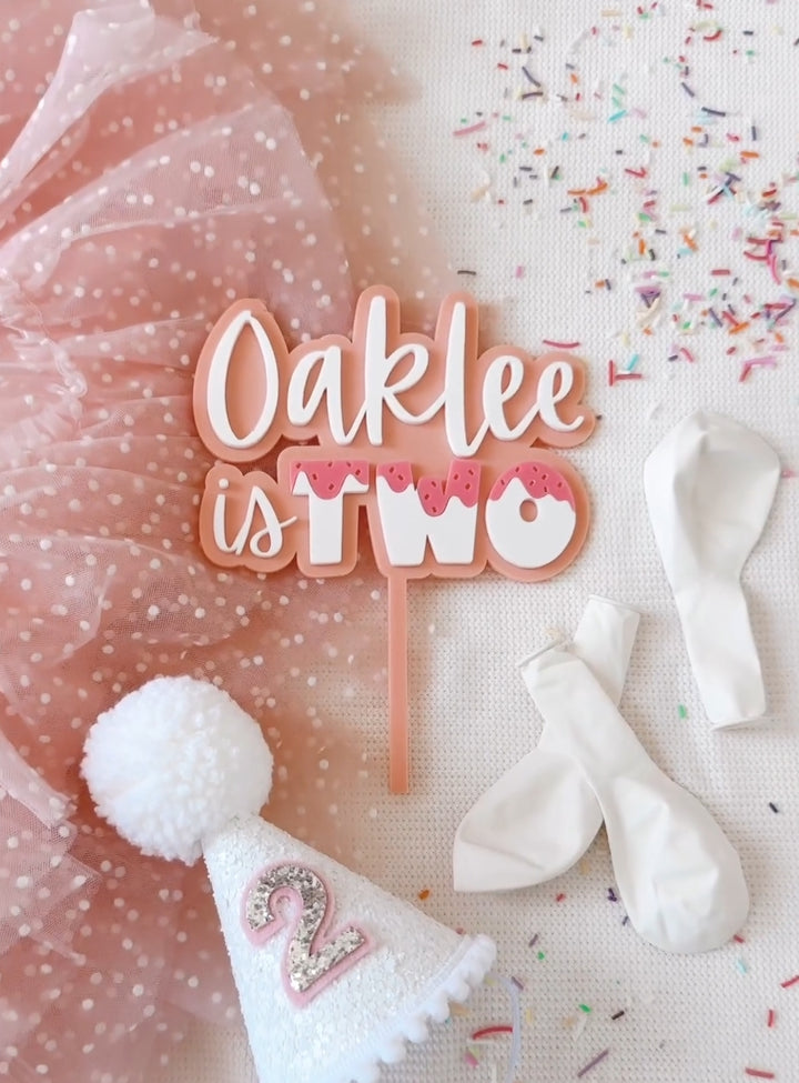 TWO sweet cake topper