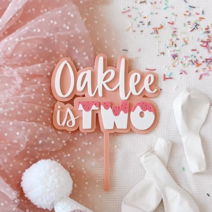TWO sweet cake topper