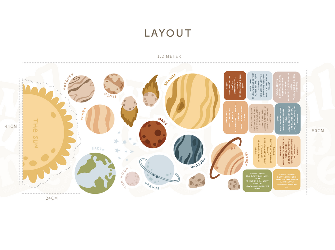 Solar System Wall Decal