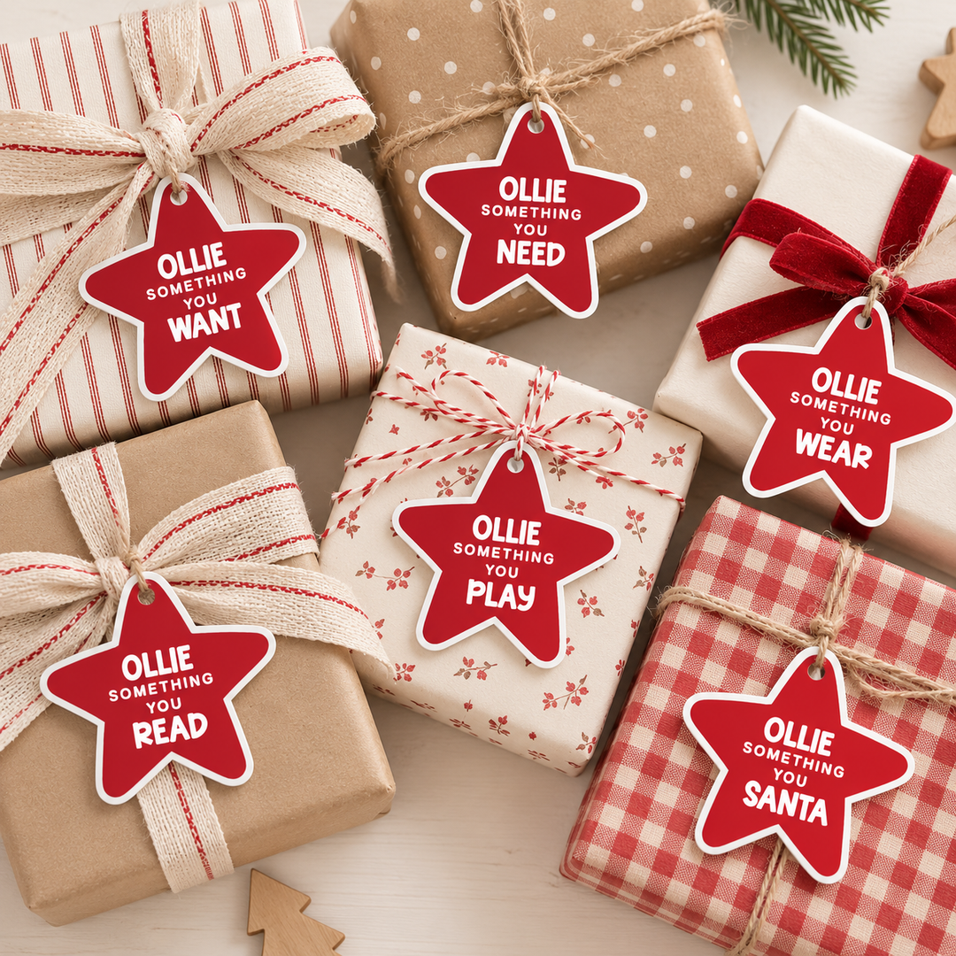 Acrylic Christmas Mindfulness Tags |  Stars