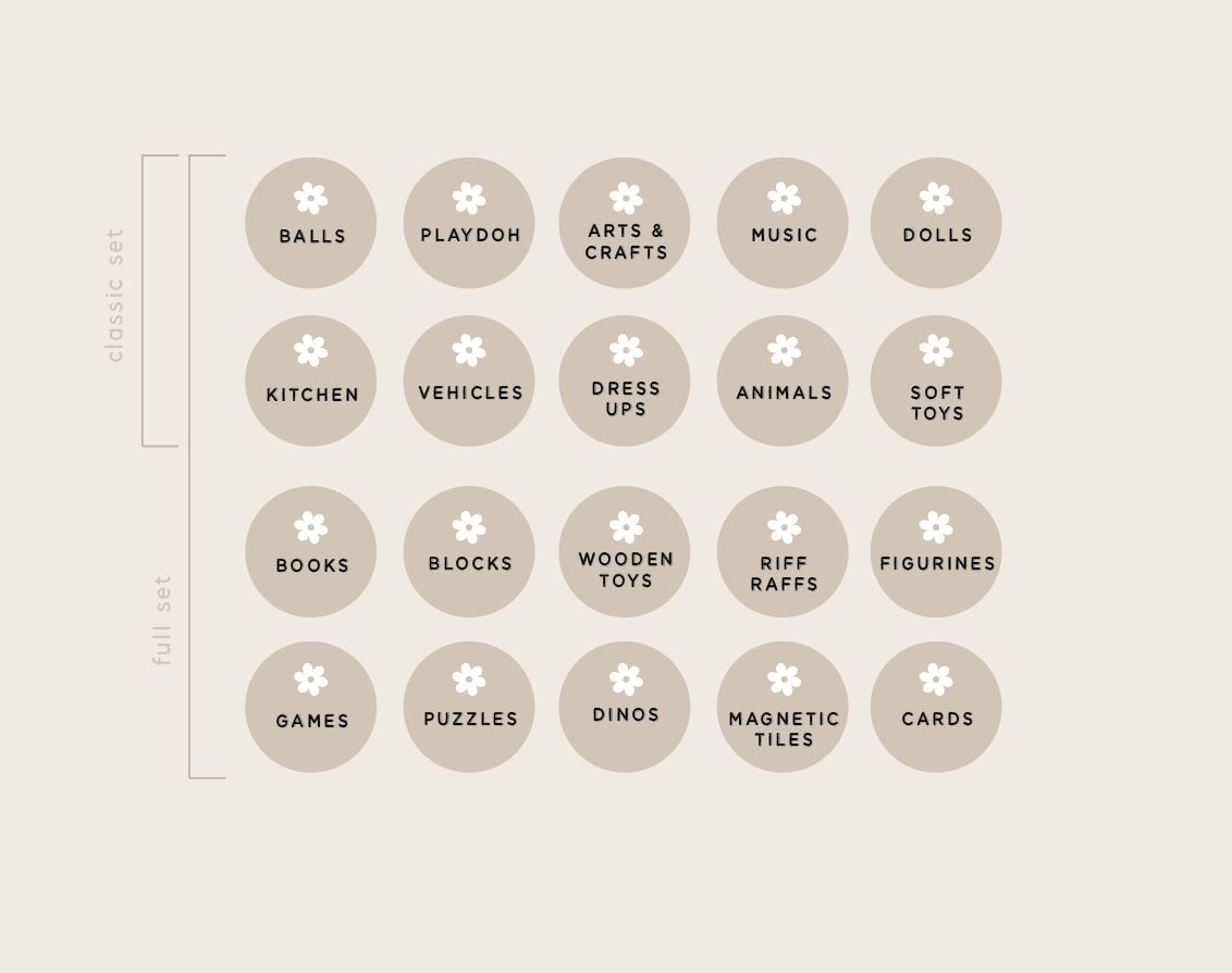Toy Storage Labels | Daisy