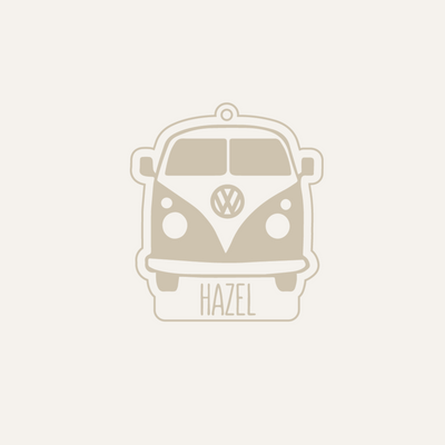 VW Combi Van Wooden Bag Tag | Personalised Bag Tag
