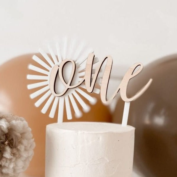 Boho Sun Cake Topper