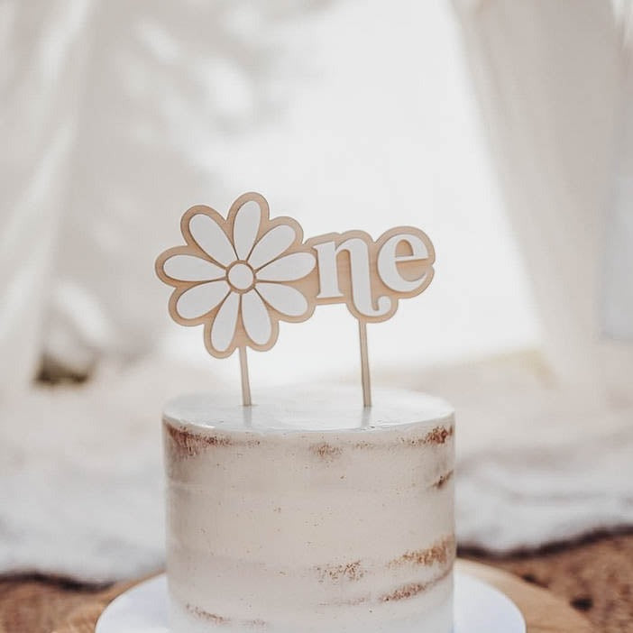 Boho Daisy Cake Topper