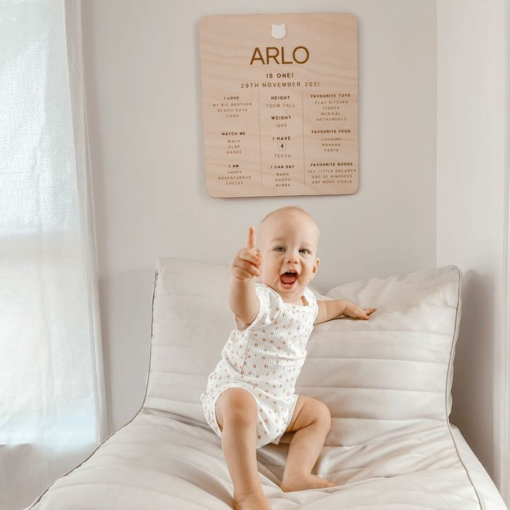 First Birthday Board | Birthday Board | Teddy Bear Picnic