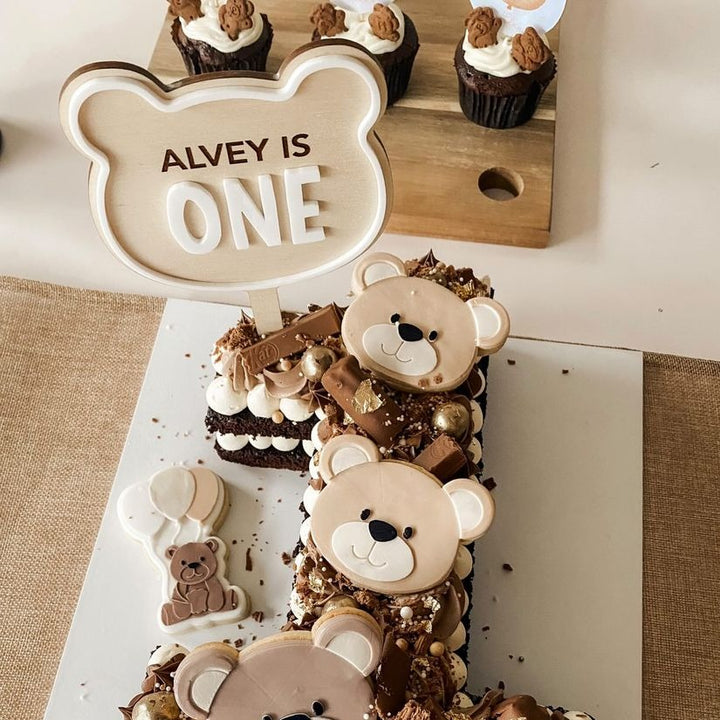 Teddy Bear Picnic - Birthday Cake Topper - Acrylic