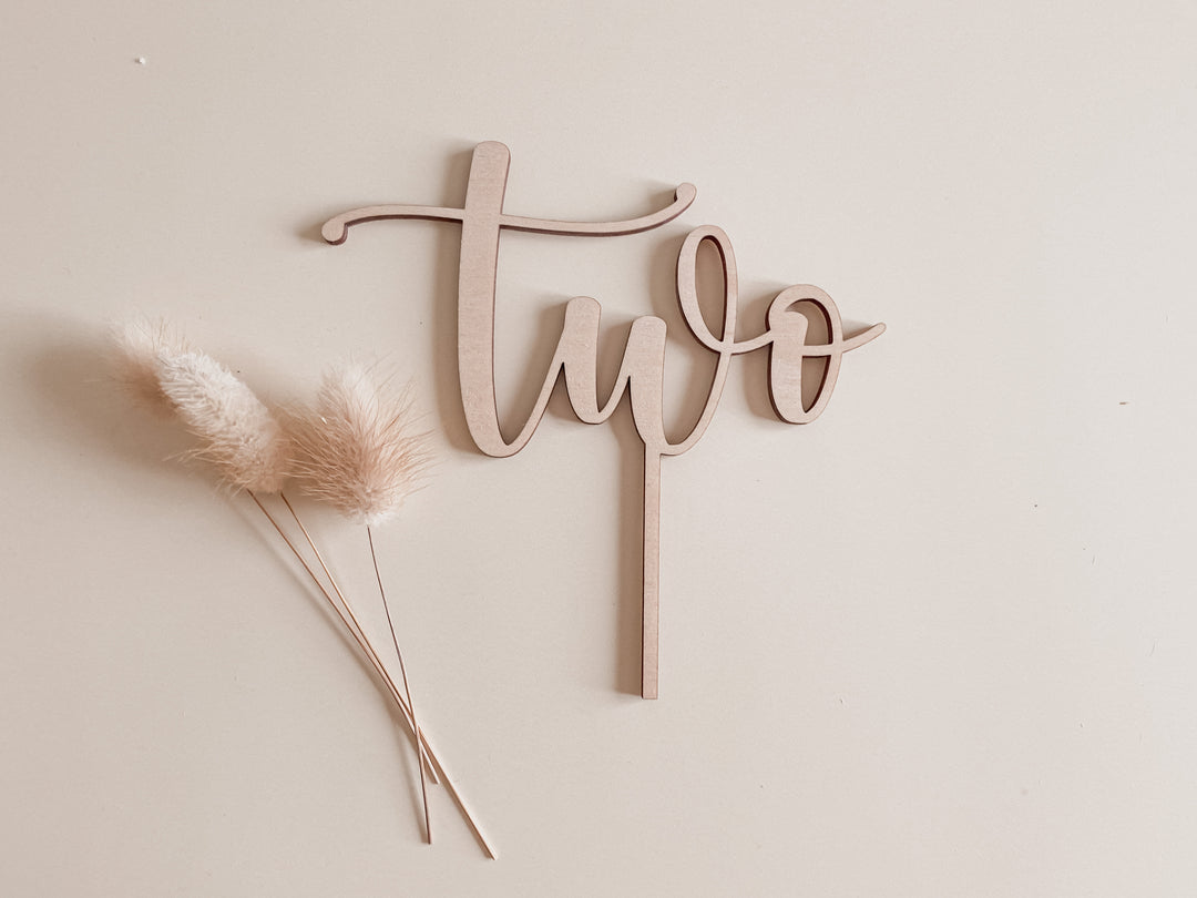 Cake Topper - One - First Birthday Cake Topper