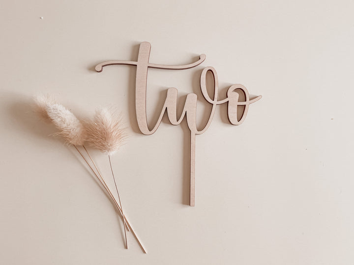 Cake Topper - One - First Birthday Cake Topper